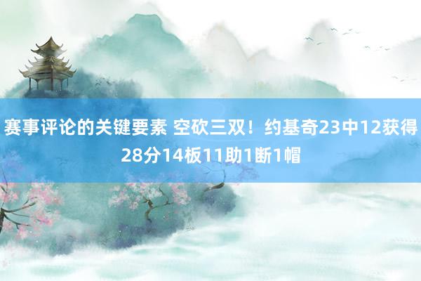 赛事评论的关键要素 空砍三双！约基奇23中12获得28分14板11助1断1帽